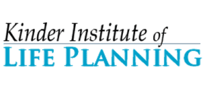 Logo with black and blue font ready Kinder Institute of Life Planning